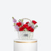 Red Romance Flower Basket