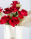 Red Rose & Ammi Small Bag Arrangement - Image 4