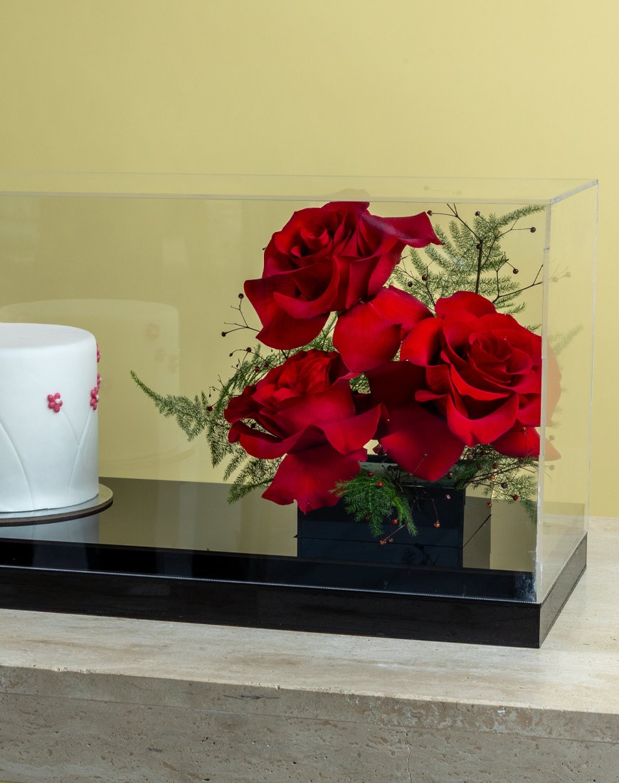 Red Rose Cake Box - Image 3