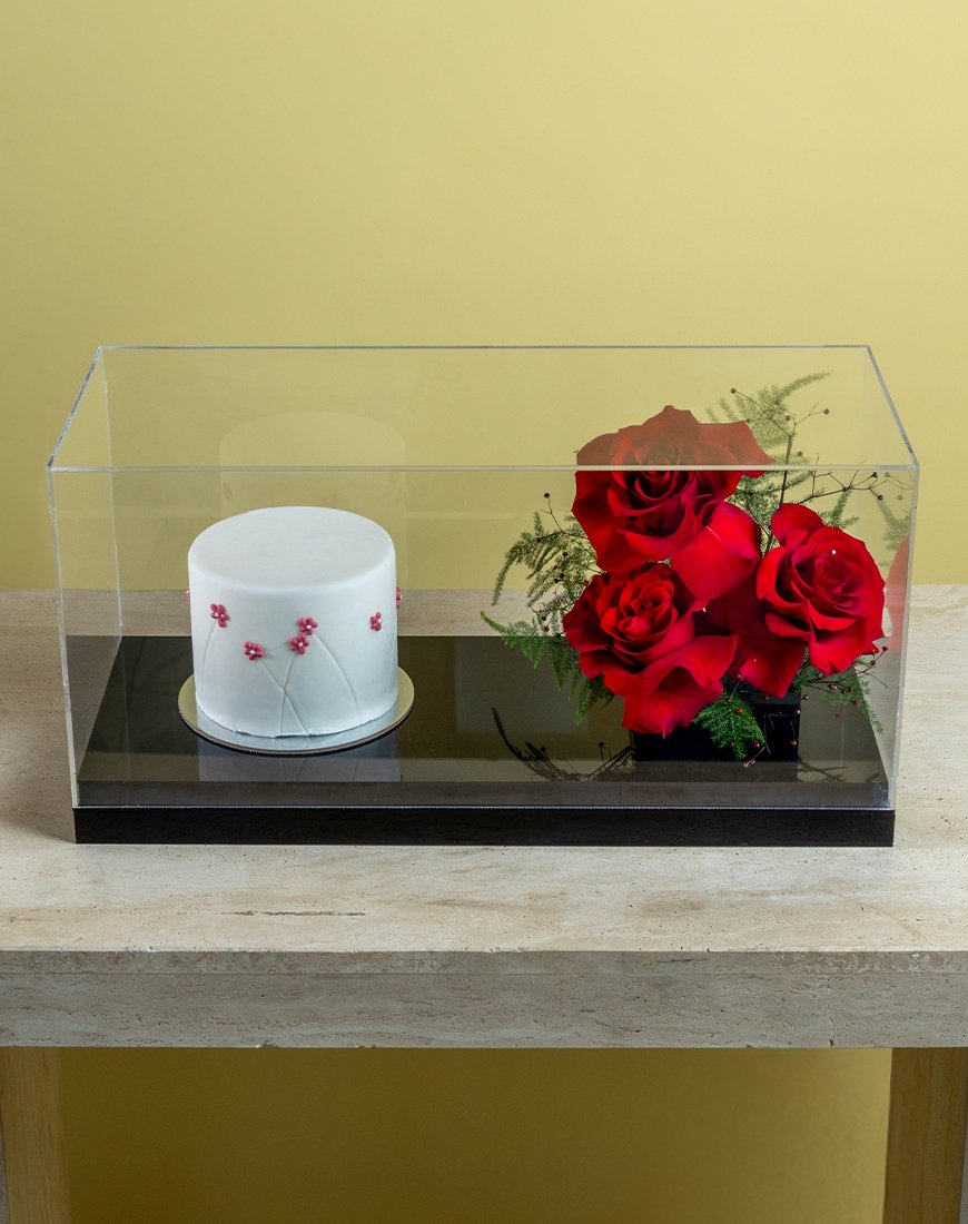 Red Rose Cake Box - Image 4