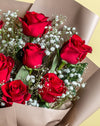 Red Rose & Gypsophila Bouquet - Image 3