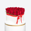 Romance In Bloom Medium White Rose Box Arrangement