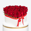 Romance In Bloom Medium White Rose Box Arrangement