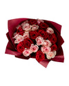 Rosy Bliss Medium Red And Pink Rose Bouquet - Image 2