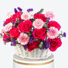 Rosy Delight Small Flower Basket