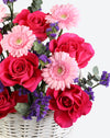 Rosy Delight Small Flower Basket - Image 3