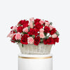 Rosy Elegance Large Rose Basket Arrangement
