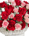 Rosy Elegance Large Rose Basket Arrangement - Image 2