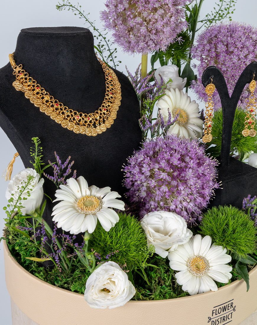 Royal Purple Flower Leather Tray - Image 2