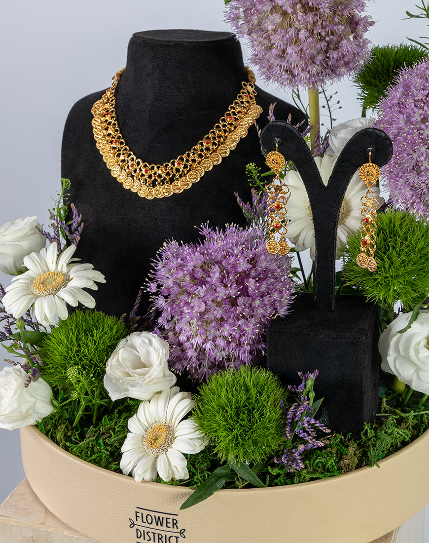 Royal Purple Flower Leather Tray - Image 3