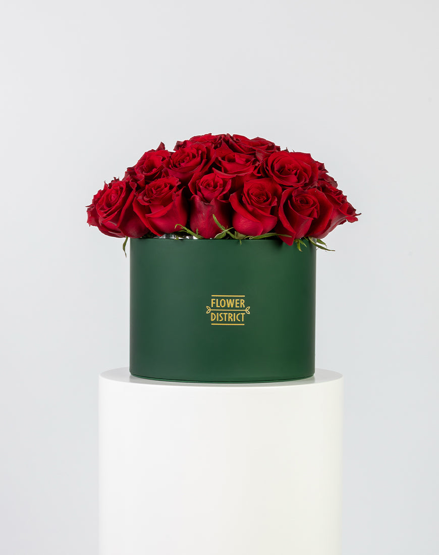 Royal Red Rose Large Box Arrangement