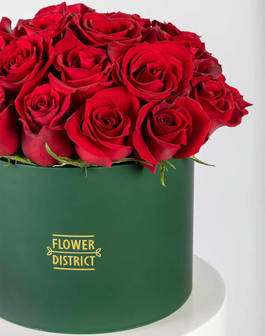 Royal Red Rose Large Box Arrangement - Image 3