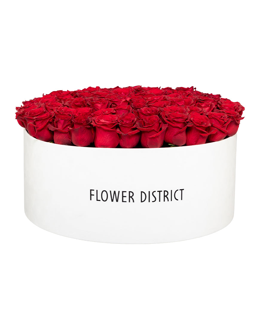 Scarlet Luxury Large Red Rose Box Arrangement