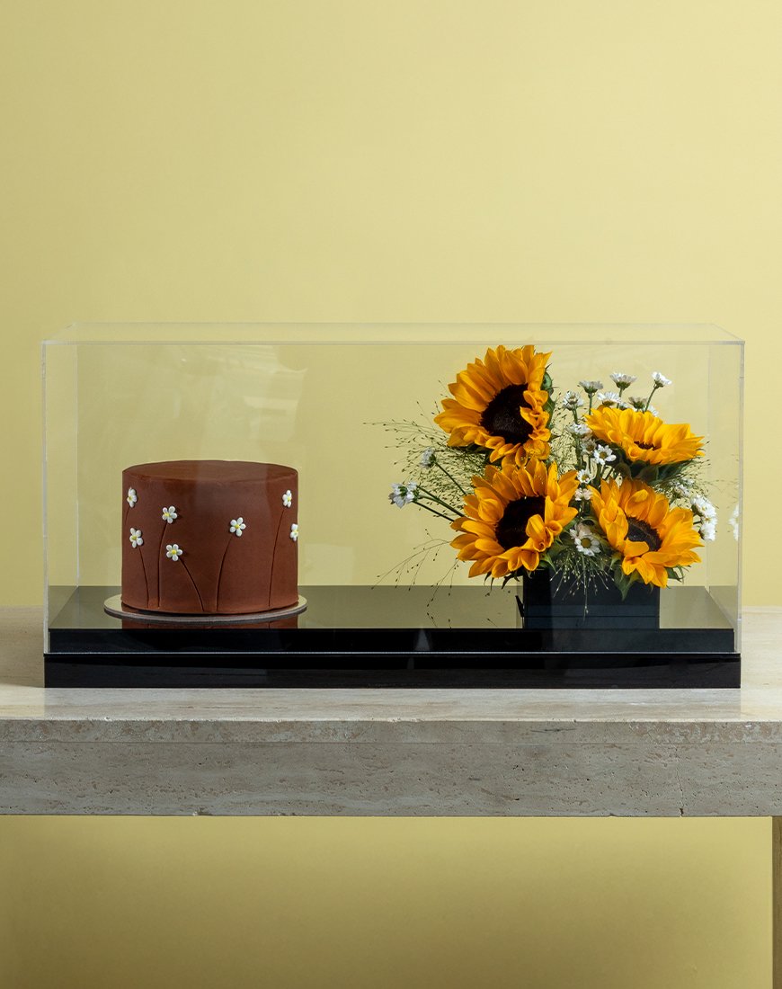 Sunflower & Chrysanthemum Cake Box Set