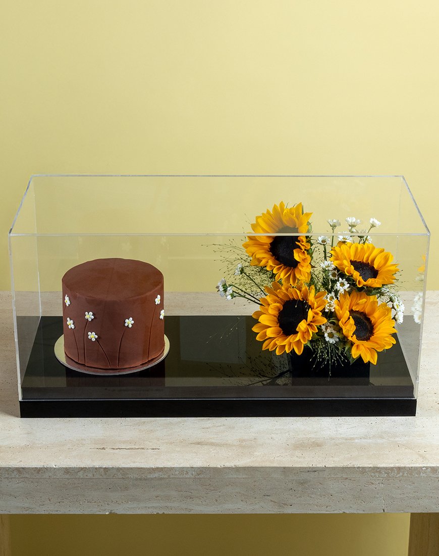 Sunflower & Chrysanthemum Cake Box Set - Image 4