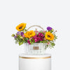 Sunflower & Lisianthus Basket