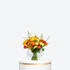 Sunset Burst In Round Vase