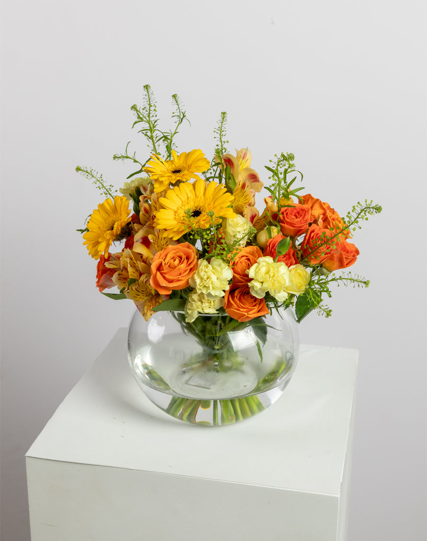 Sunset Burst In Round Vase - Image 2