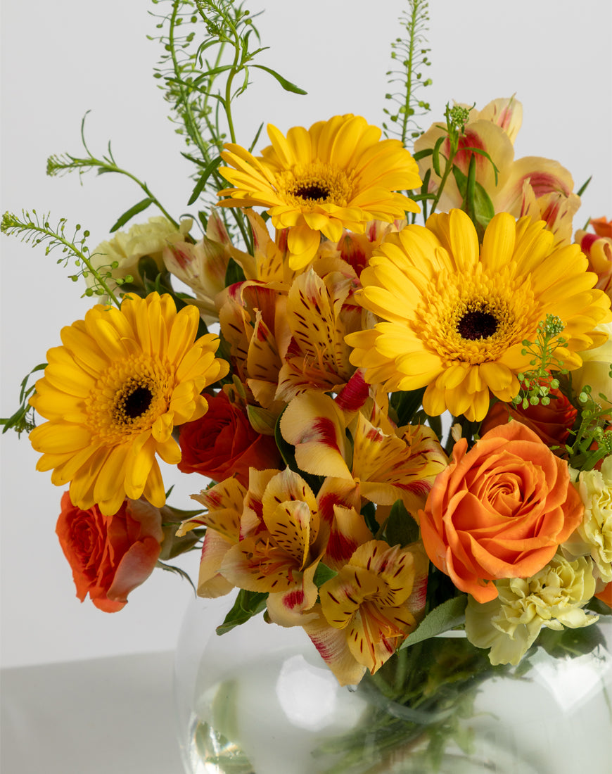 Sunset Burst In Round Vase - Image 3