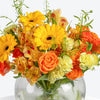 Sunset Burst In Round Vase