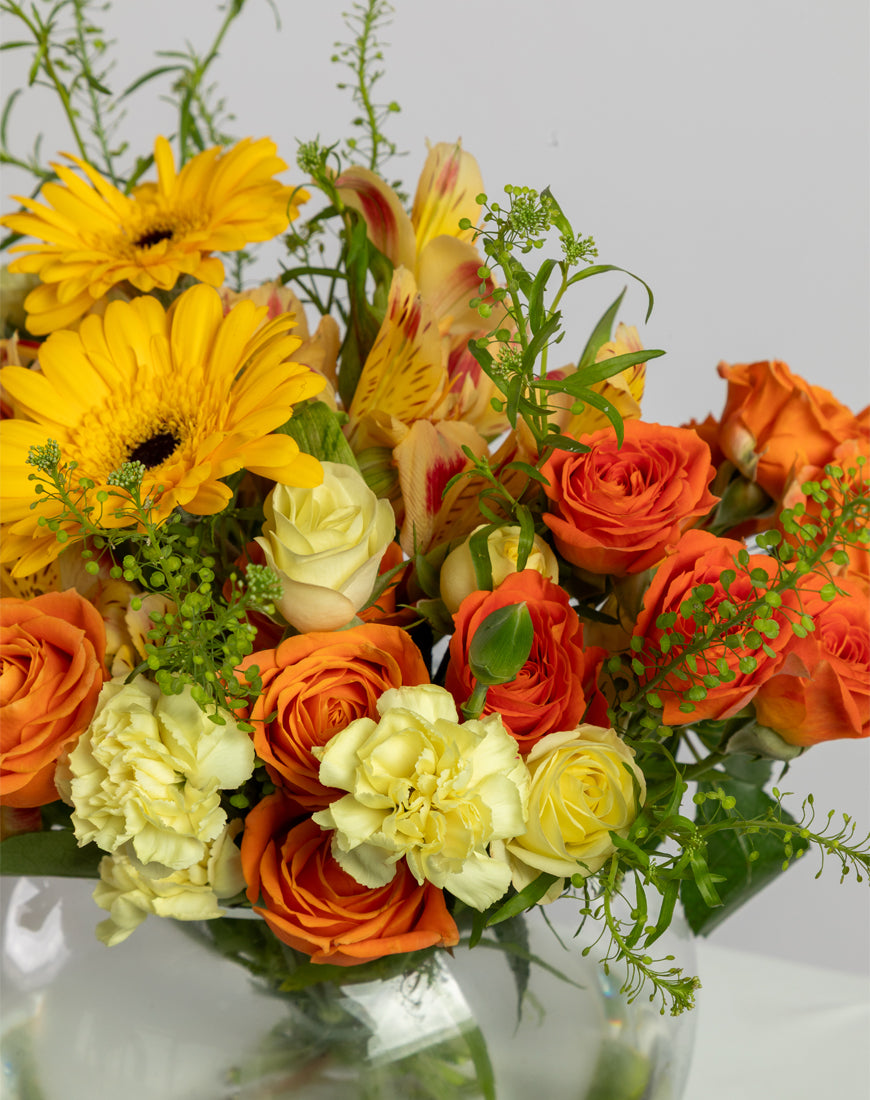 Sunset Burst In Round Vase - Image 4