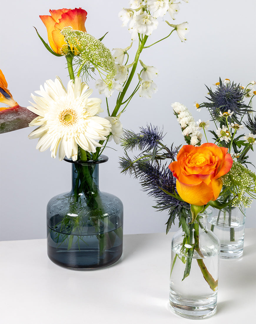 Tropical Charm Glass Bottle Flower Set - Image 2