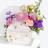 Welcome Baby Girl Floral Stand