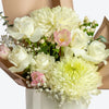 White & Green Luxury Flower Bag
