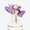 White & Lavender Small Floral Bag