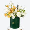 White & Yellow Glow Medium Box arrangement