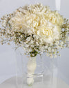 White Carnation & Gypsophila Bridal Bouquet