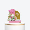 White Hydrangea Baby Girl Box with Mirror