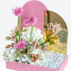 White Hydrangea Baby Girl Box with Mirror