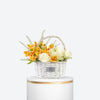 White Rose & Alstromiria Delight Basket