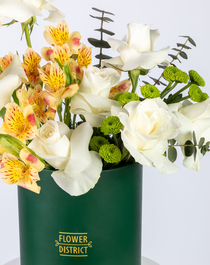 White & Yellow Glow Medium Box arrangement - Image 3
