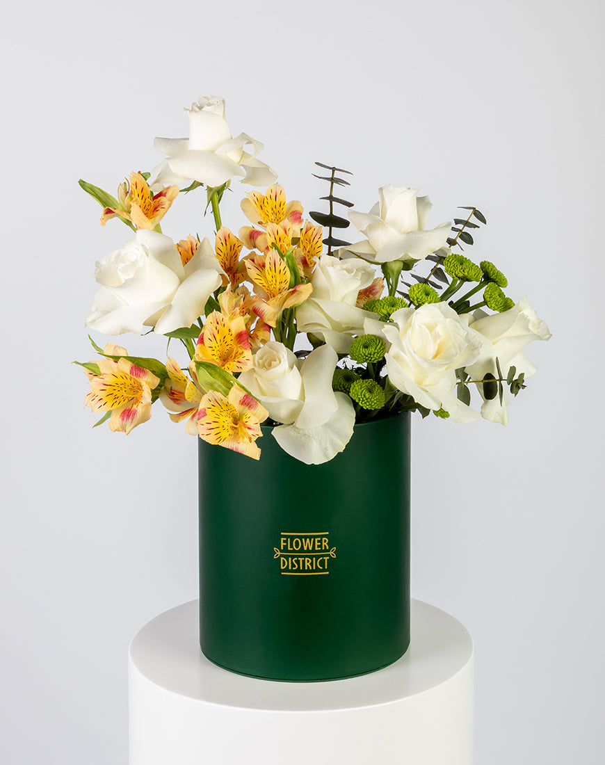 White & Yellow Glow Medium Box arrangement - Image 5