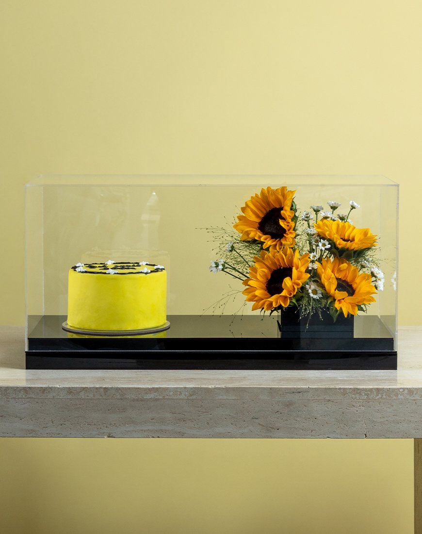 Picture of Sunflower & Yellow Cake Box