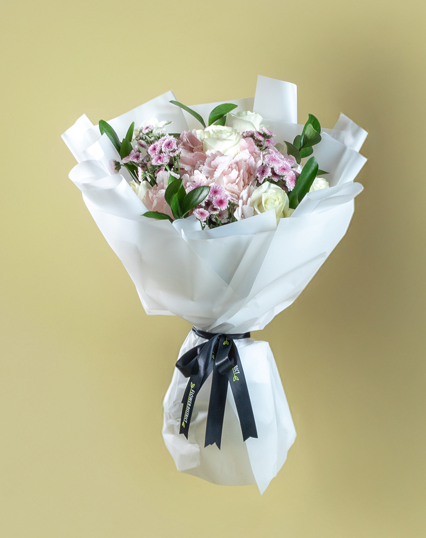 Picture of Pastel Harmony Rose & Hydrangea Bouquet