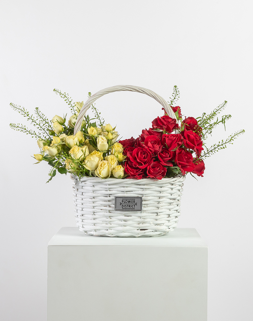 Picture of Sunset Dual Rose Basket