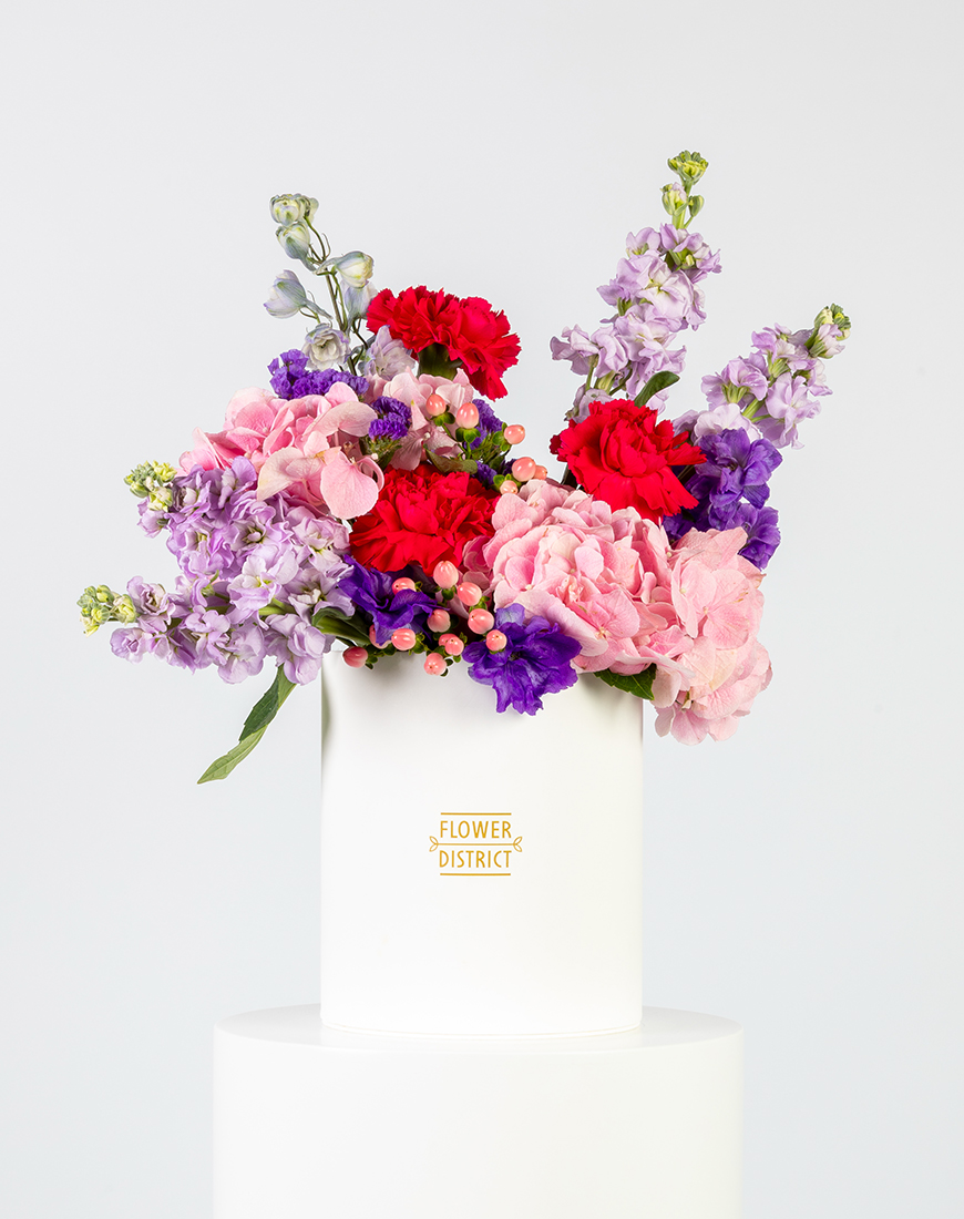 Picture of Pink & Purple Harmony Medium Box Arrangement