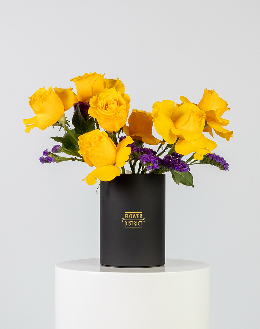 Picture of Sunshine Yellow Small Box Arrangement