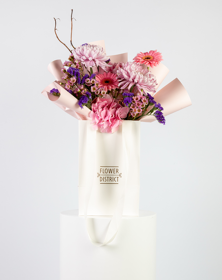 Picture of Mixed Pink Special Small Bag Arrangement
