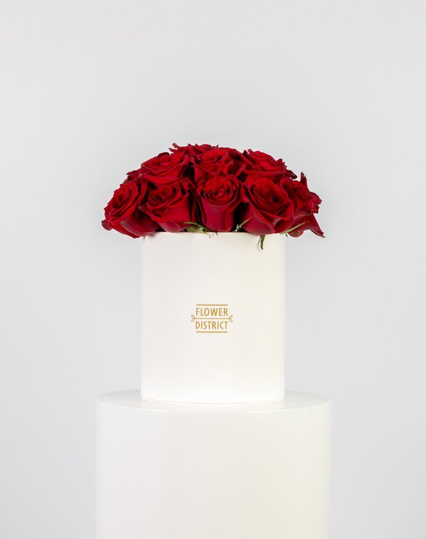 Picture of Elegant Red Roses Medium Box Arrangement