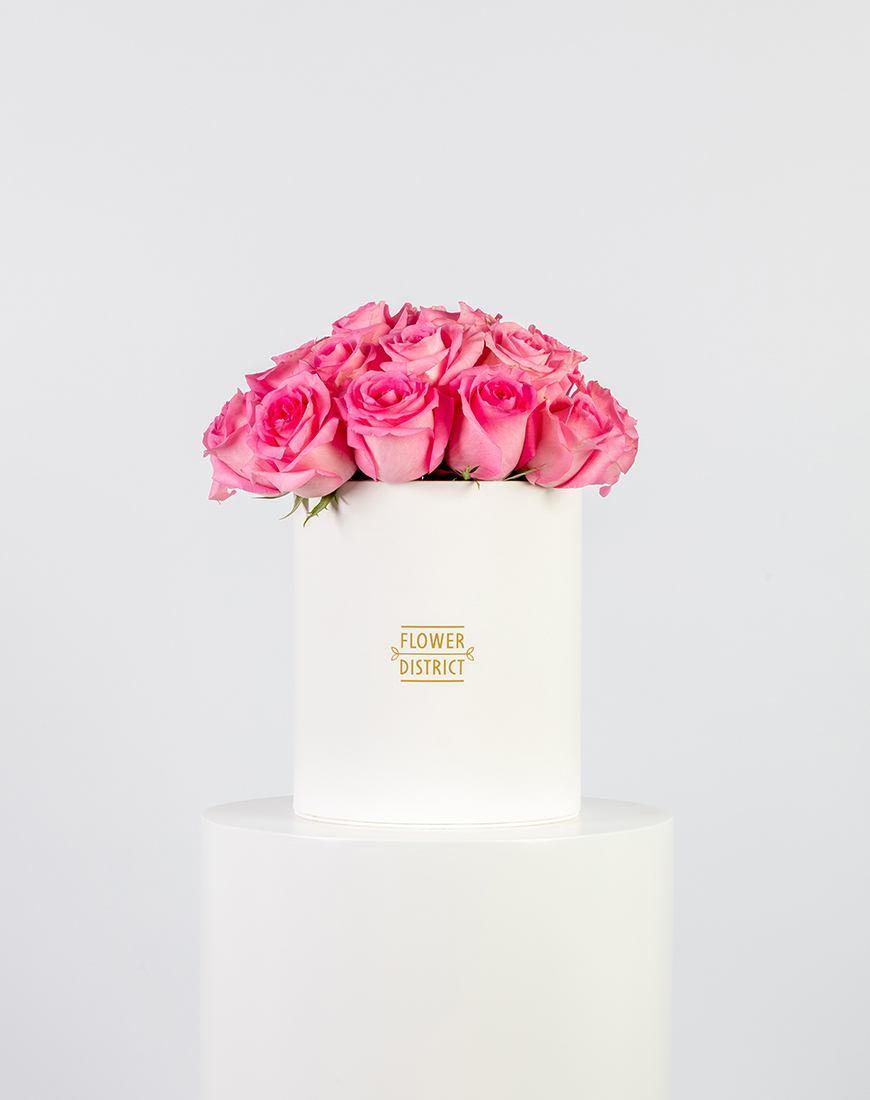 Picture of Pink Roses Medium Box Arrangement