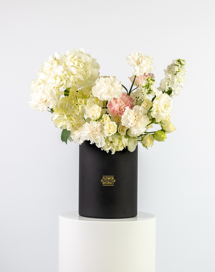 Picture of White Grace Medium Flower Box