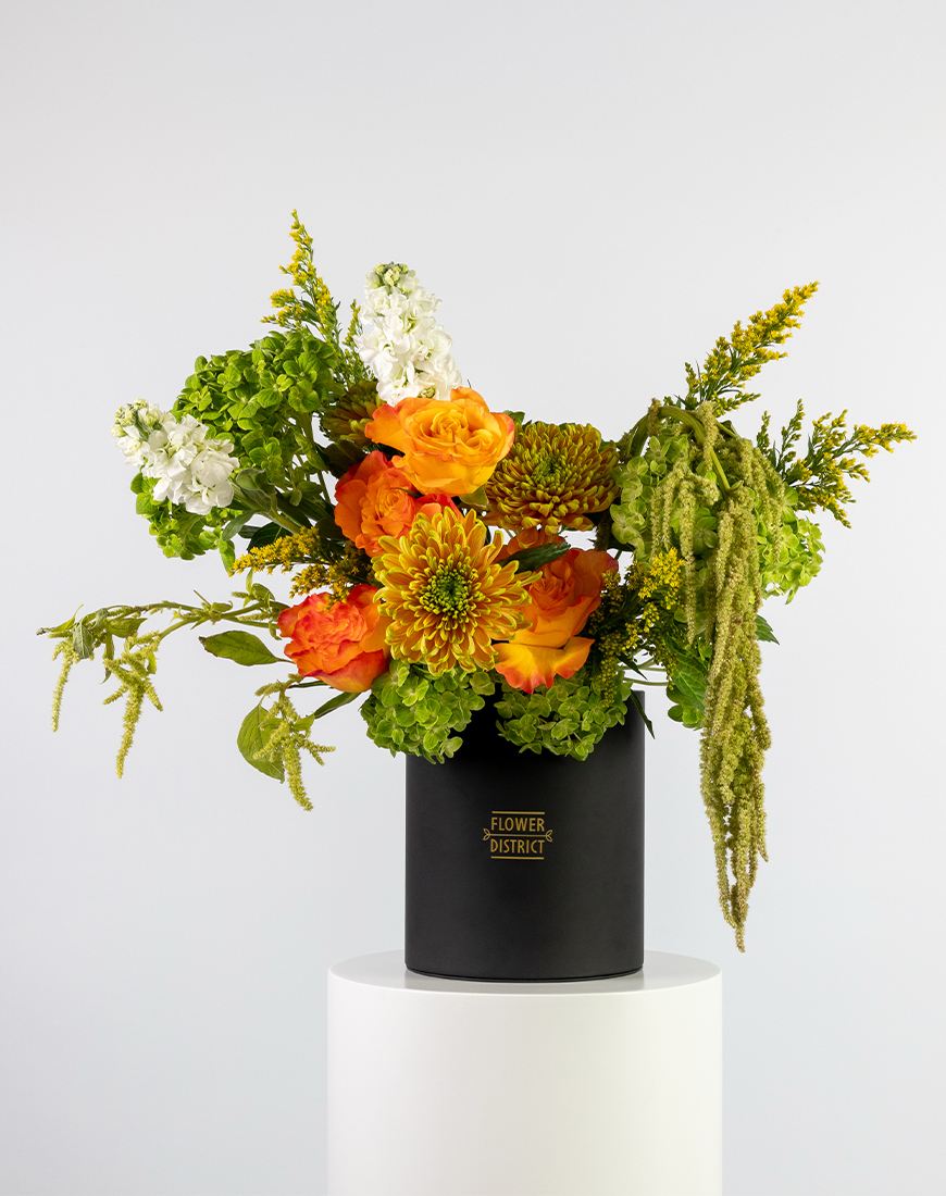 Picture of Orange Bloom Medium Flower Box