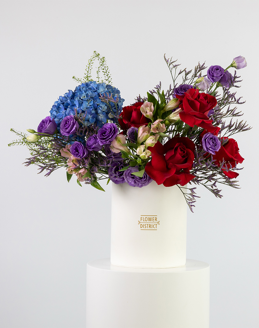 Picture of Royal Red Medium Flower Box