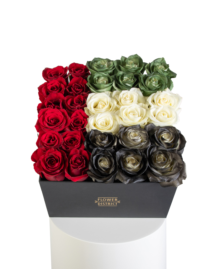 Picture of Elegant Harmony National Day Special Square Flower Box
