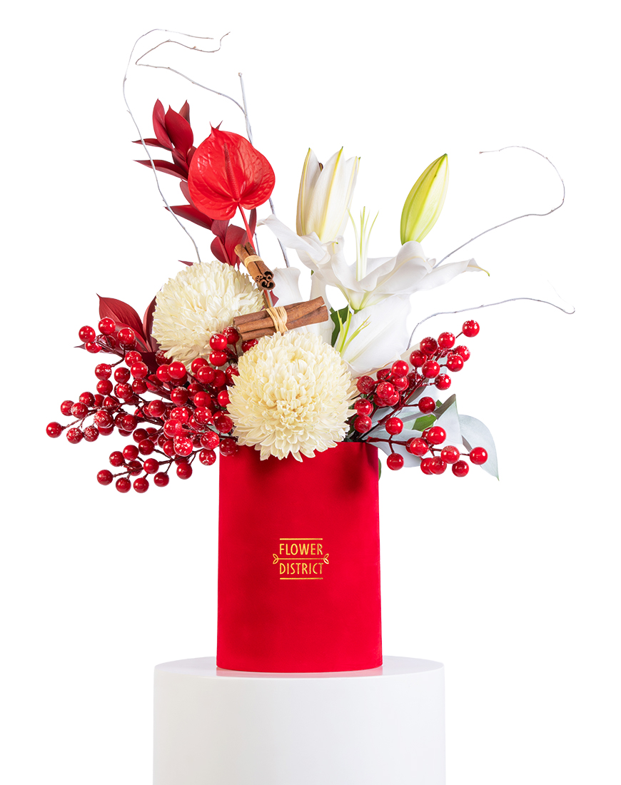Picture of Christmas Winter Bloom Special Flower Arrangement