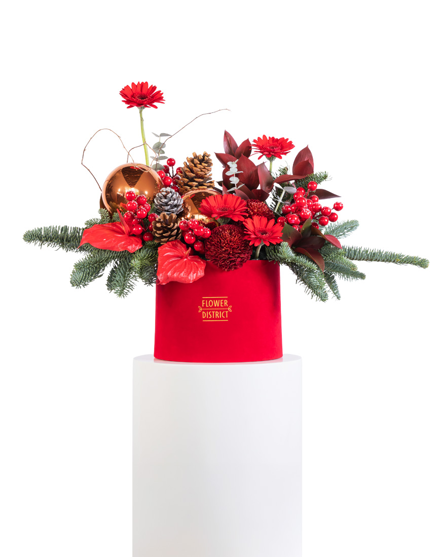 Picture of Christmas Red Luxe Special Flower Arrangement